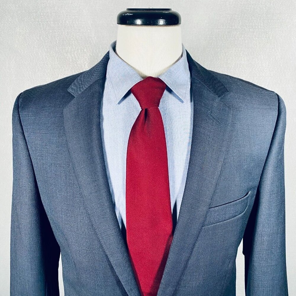 J. Crew Blazer 40L blue grey color